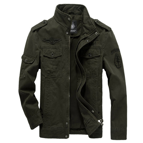 Cotton Military Jacket Men 2019